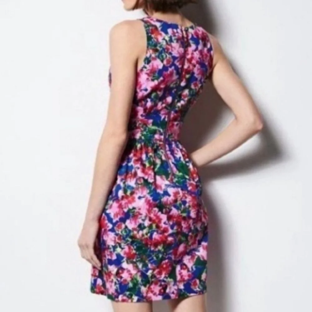 Milly for design Nation floral v neck fit n flare dress